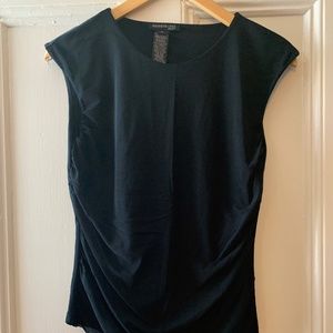 Kenneth Cole Black Sheer Top